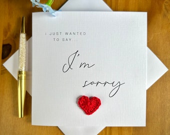 I’m sorry card, apology card, apology for wife, apology for him, please forgive me, TLC0286