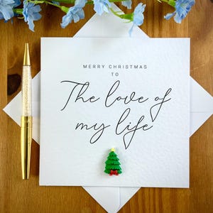 Tarjeta navideña del amor de mi vida, tarjeta de cumpleaños para él, para ella, tarjeta navideña para almas gemelas, mi todo, mi amante, TLC0467