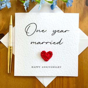 あらゆる年の記念日カード、結婚記念日カード、1周年記念カード、彼へのカード、彼女への記念日カード、TLC060x