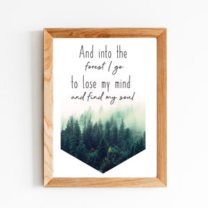 Hexagon Forest Print