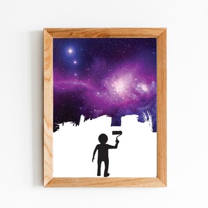 Painting the Galaxy Print