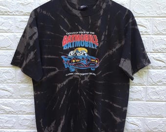 Vintage Batmobile Tie Dye T Shirt