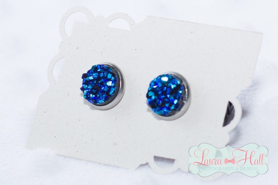 Ladybug Earrings Green Druzy Earrings For Child Gift for Girl Earring Pack Stainless Steel HypoallergenicSafe for Sensitive Ears