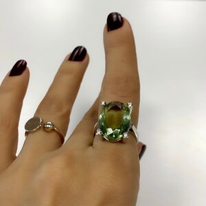 Green Amethyst Ring	
Sterling Silver Ring	
Green Gemstone	
Green Amethyst	
Prasiolite Ring	
Engagement Ring	
Large Amethyst Ring	
Amethyst Jewelry	
Amethyst Ring Gold	
Silver Amethyst Ring	
Gemstone Ring	
Delicate Ring	
Anniversary Gift
Gift For Her