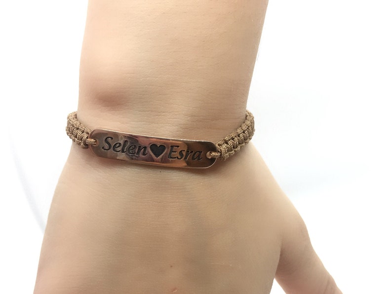 Personalized Bracelet for Women Gold Bar Bracelet Custom Monogram Initial Bracelet Friendship Name Bracelet Personalized Name Jewelry