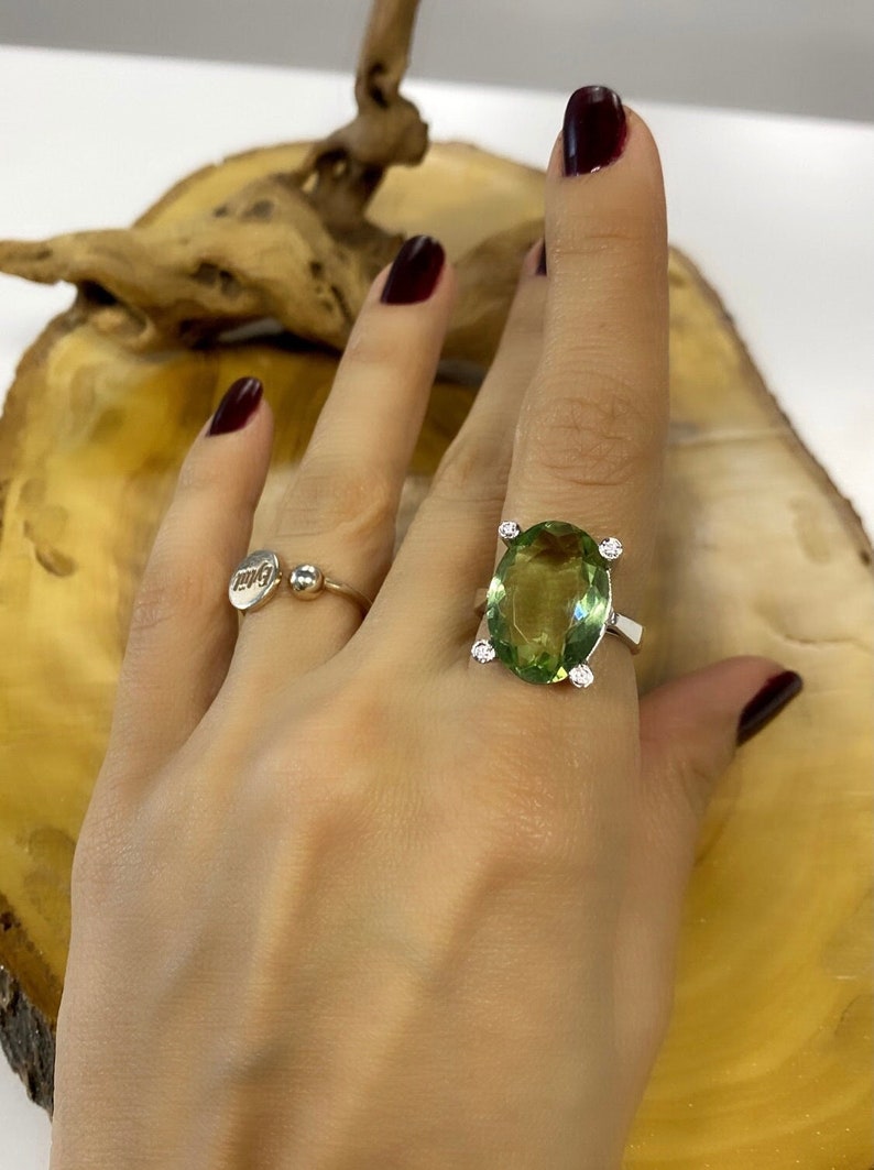 Green Amethyst Ring	
Sterling Silver Ring	
Green Gemstone	
Green Amethyst	
Prasiolite Ring	
Engagement Ring	
Large Amethyst Ring	
Amethyst Jewelry	
Amethyst Ring Gold	
Silver Amethyst Ring	
Gemstone Ring	
Delicate Ring	
Anniversary Gift
Gift For Her