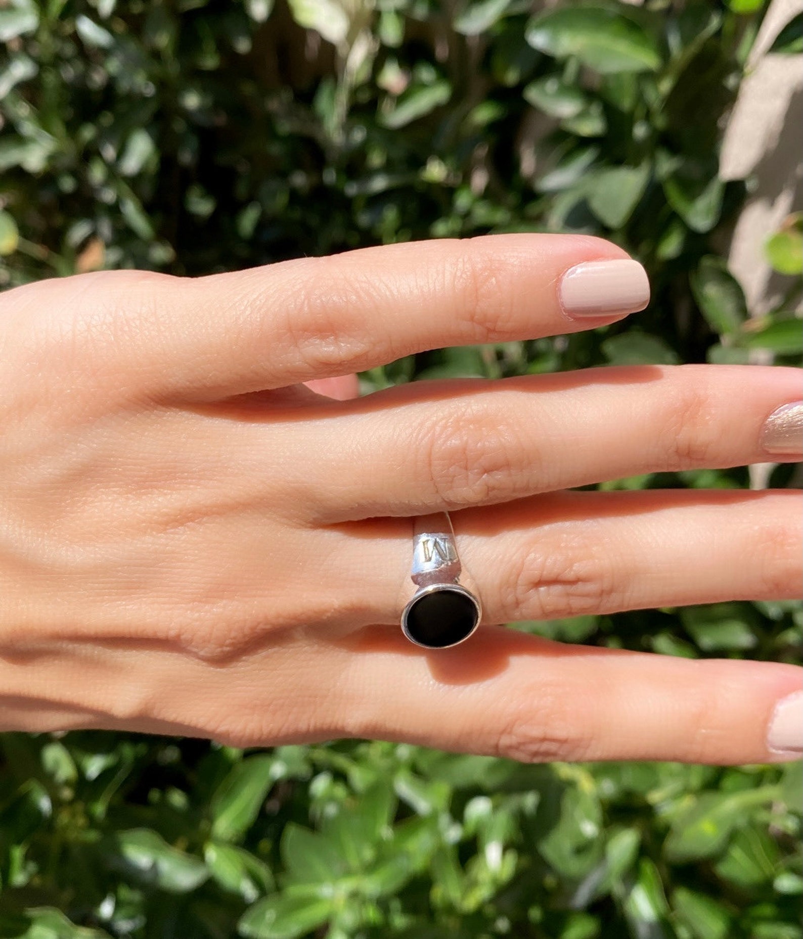 Onyx Ring Black Onyx Ring Women Ring Pinky Ring Etsy