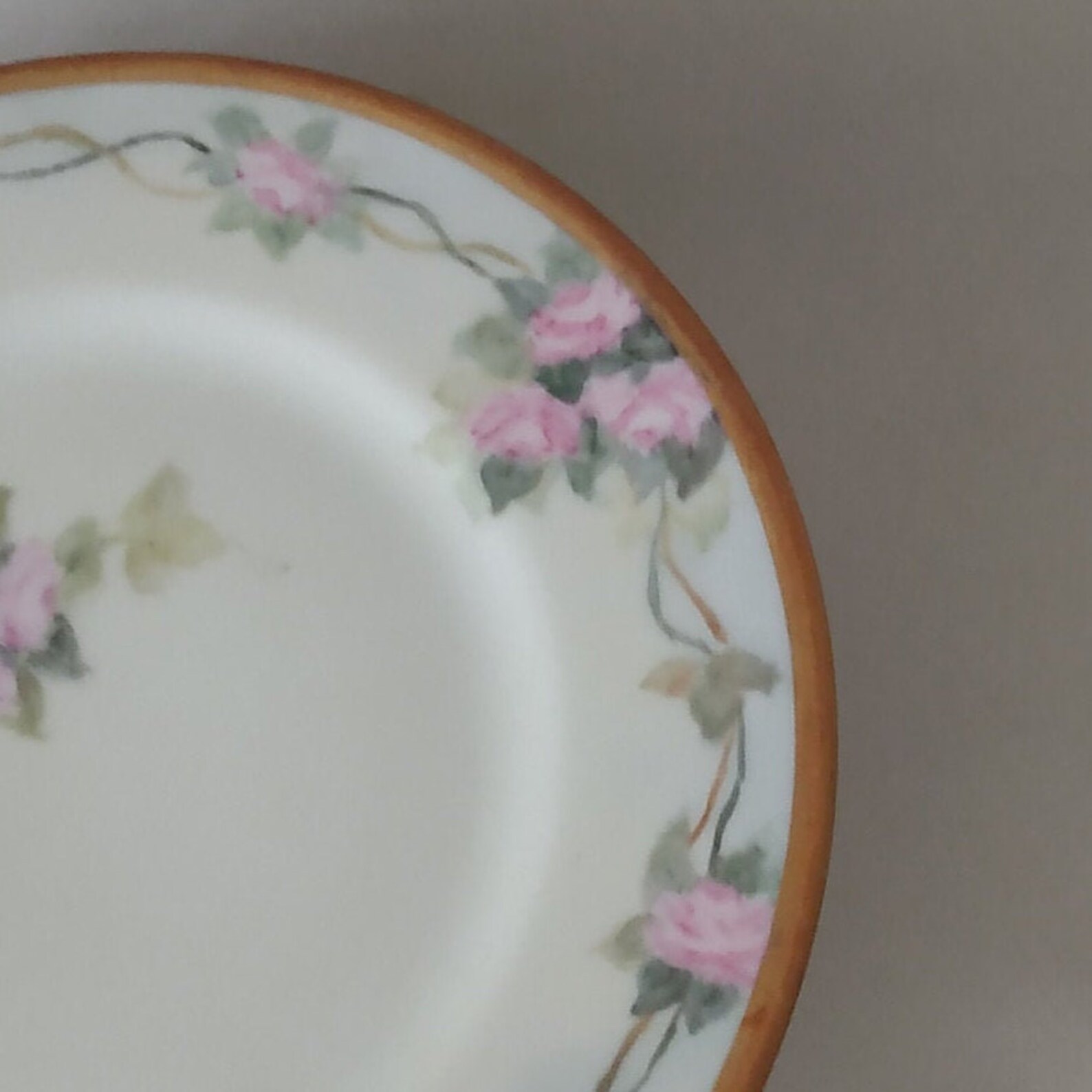 Antique B & C Limoges France Pink Floral Dessert/Salad Plate Etsy