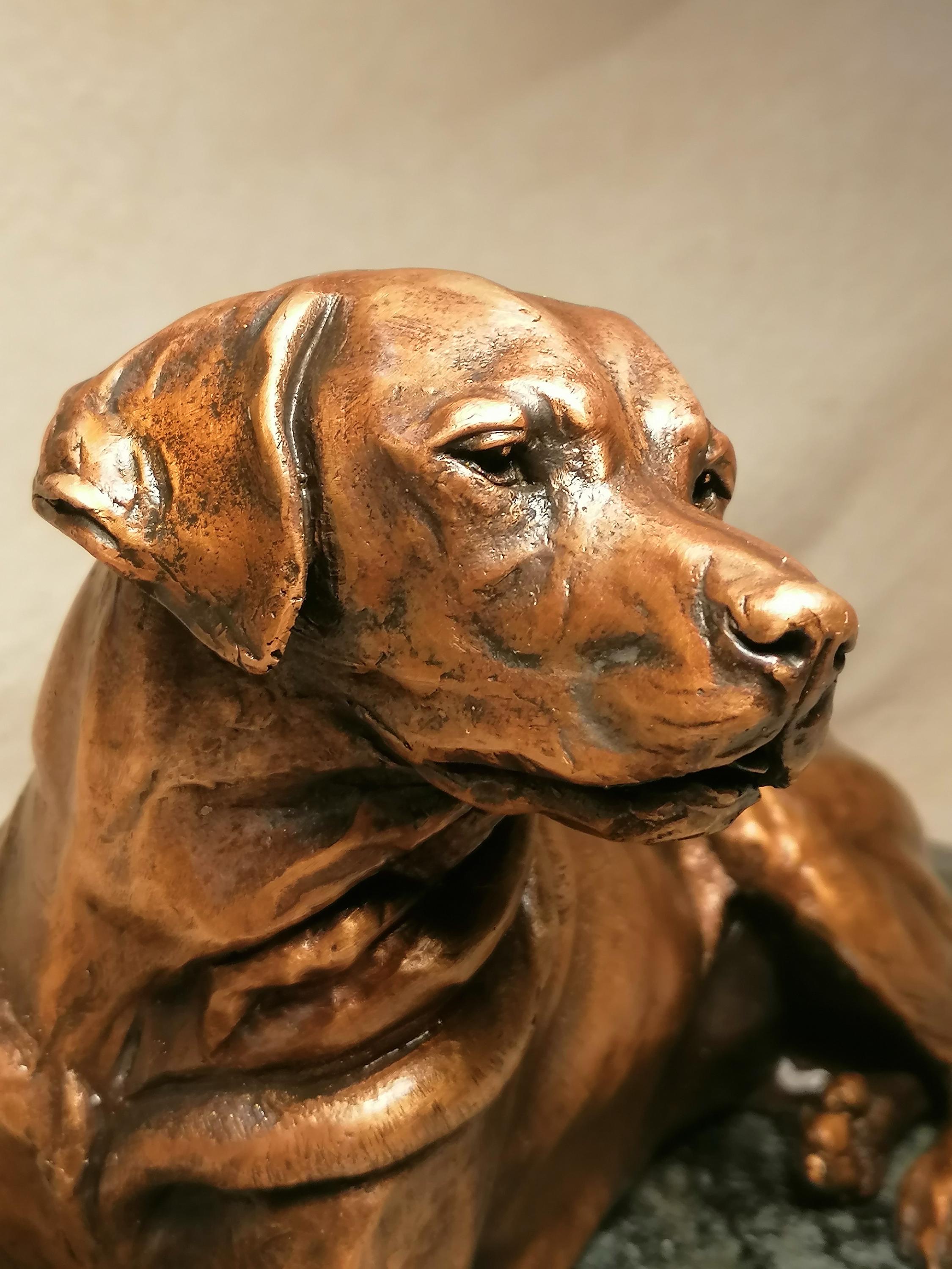 vintage ラブラドール　レトリバー　ブロンズ像 vintage ラブラドールレトリバーブロンズ像