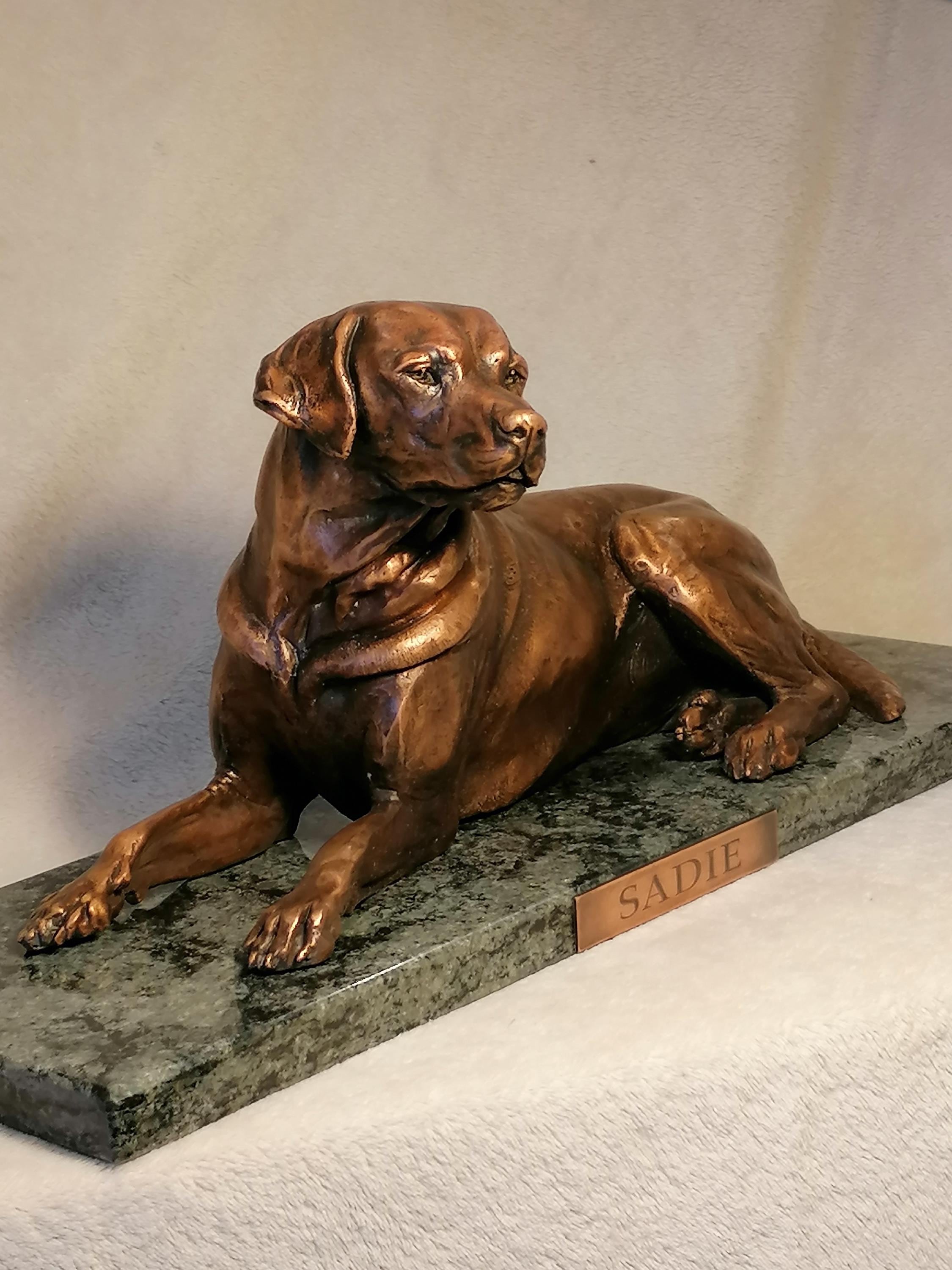 オットーポルツェル 真鍮ブロンズ像 猟犬を連れた貴婦人 大理石台座 アンティーク Labrador Bronze Statue - Etsy