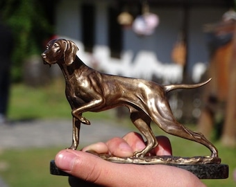 Hongaars Vizsla bronzen beeld