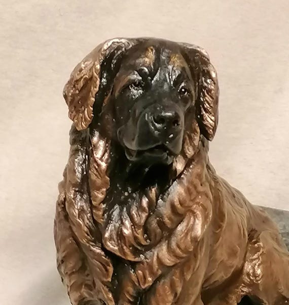 ブロンズ像 子供と犬のブロンズ彫刻 - 犬のブロンズ像