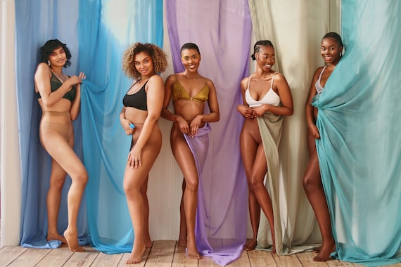 Sheer, Nude Tights for Women of Colour 10 Denier Gloss -  UK