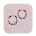 October Bogo (same item) Autumn Amethyst Solstice Beaded Hoops