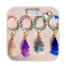 Safety Personal Alarm + Wristlet Beaded Long Tassel Keychain