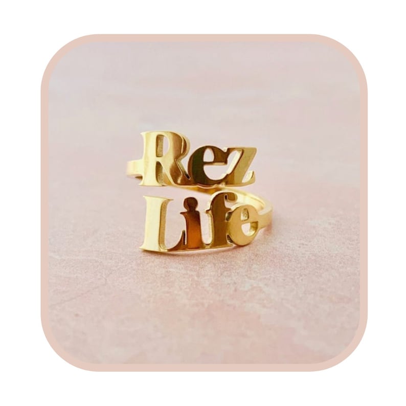 October Bogo (same item)  14k Gold Rez Life Spiral Ring 