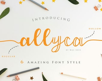 All fonts font Swirly Font Script Font Digital download swash font Handwritten font calligraphy font wedding font Cricut font, Bundle