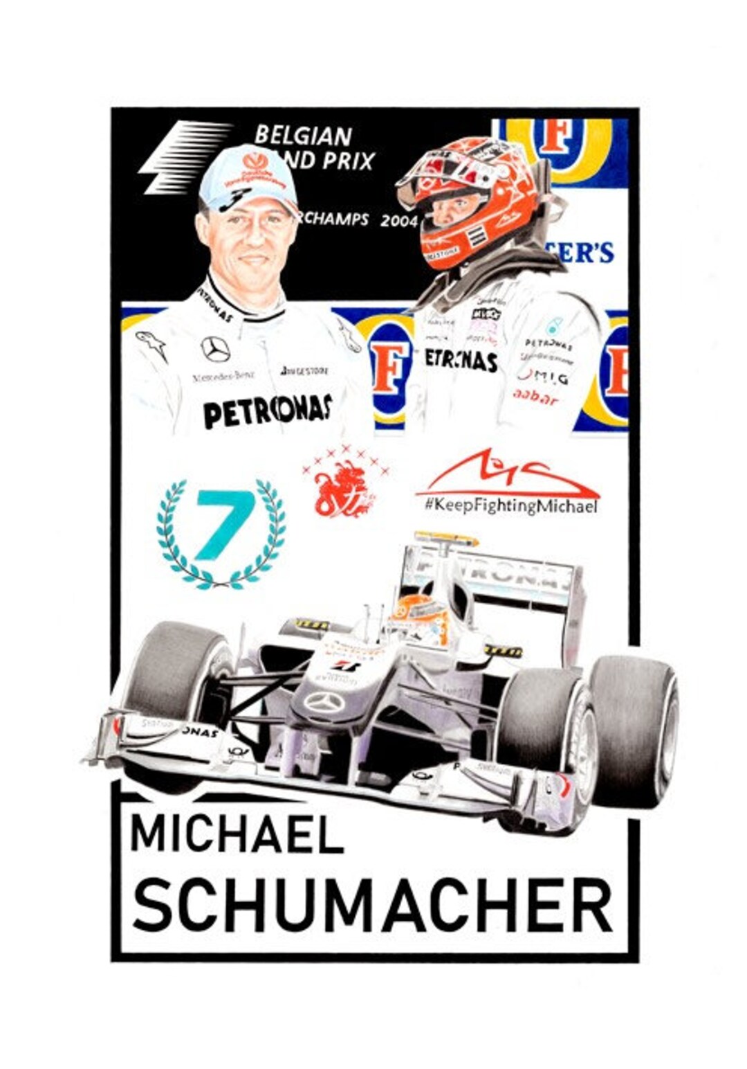 Autographe Michael Schumacher / Ferrari - Collection