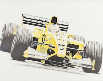 Ralph Schumacher Benson and Hedges Jordan an A4 PRINT