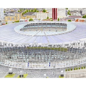 New Tottenham Hotspur Stadium an A3 PRINT