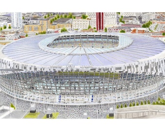 The New Tottenham Hotspur Stadium White Hart Lane an A2 PRINT