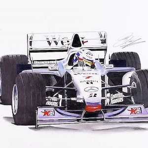David Coulthard West McLaren Mercedes an A4 PRINT