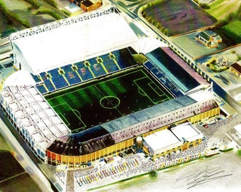 Elland Road Leeds United an A4 PRINT