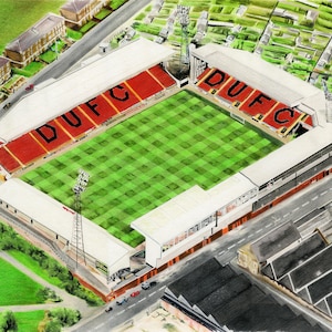 Tannadice Park Dundee United an A4 PRINT