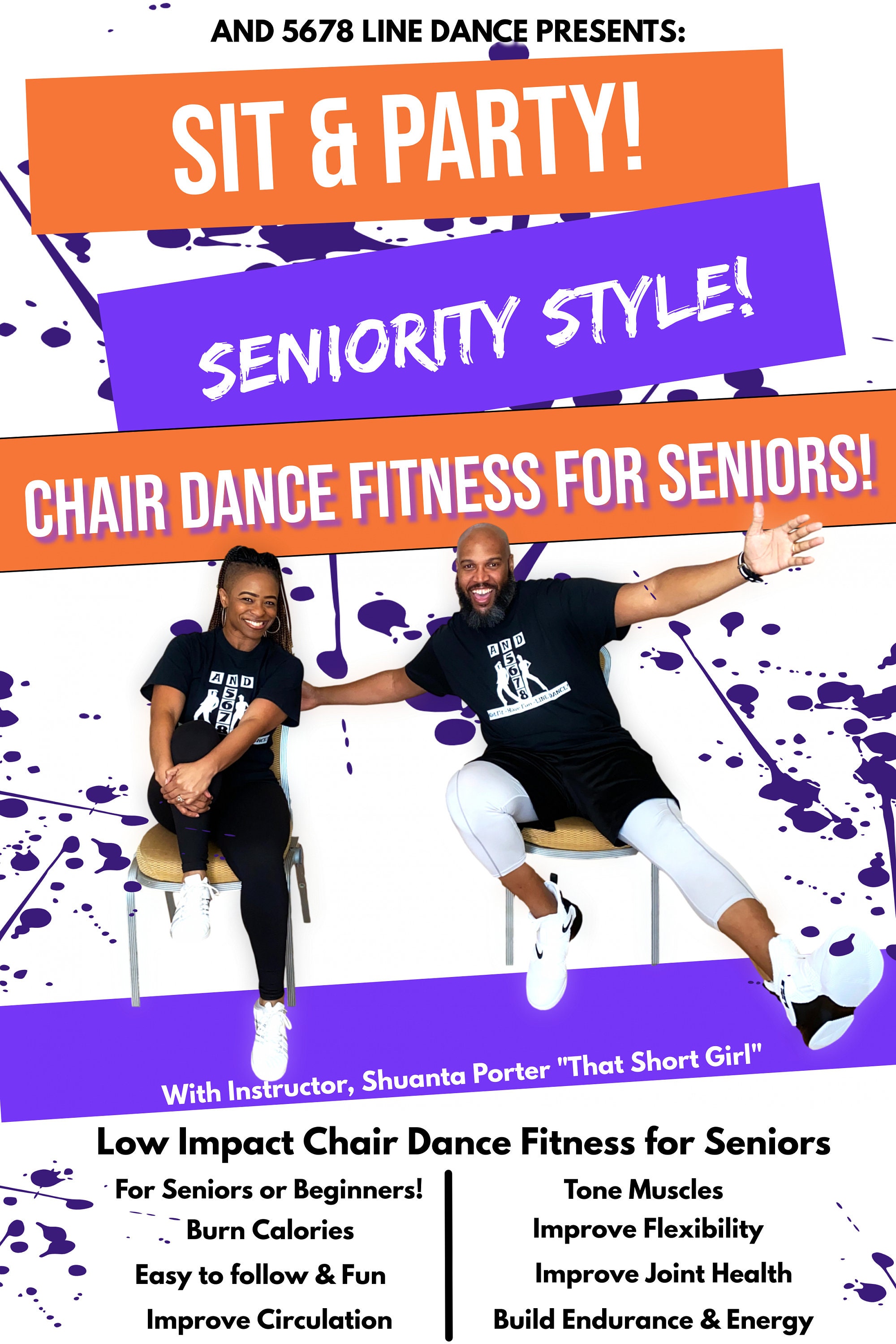 And 5678 Chair Dance Fitness for SENIORS DVD chair Exercise Etsy
