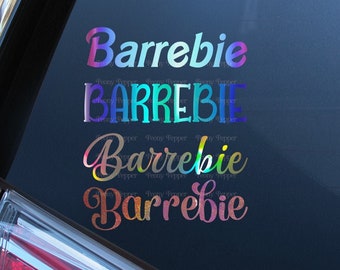 Barrebie Vinyl Decal | Barre Car Decal, Tumbler Decal