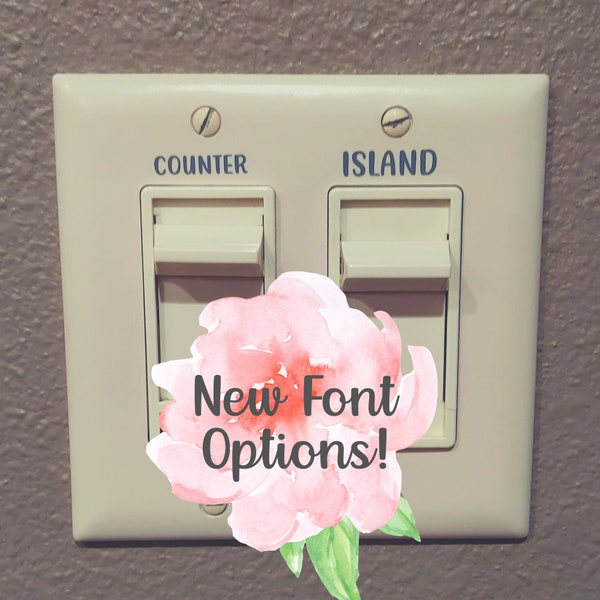 Lightswitch Decals | Switch Plate Decals