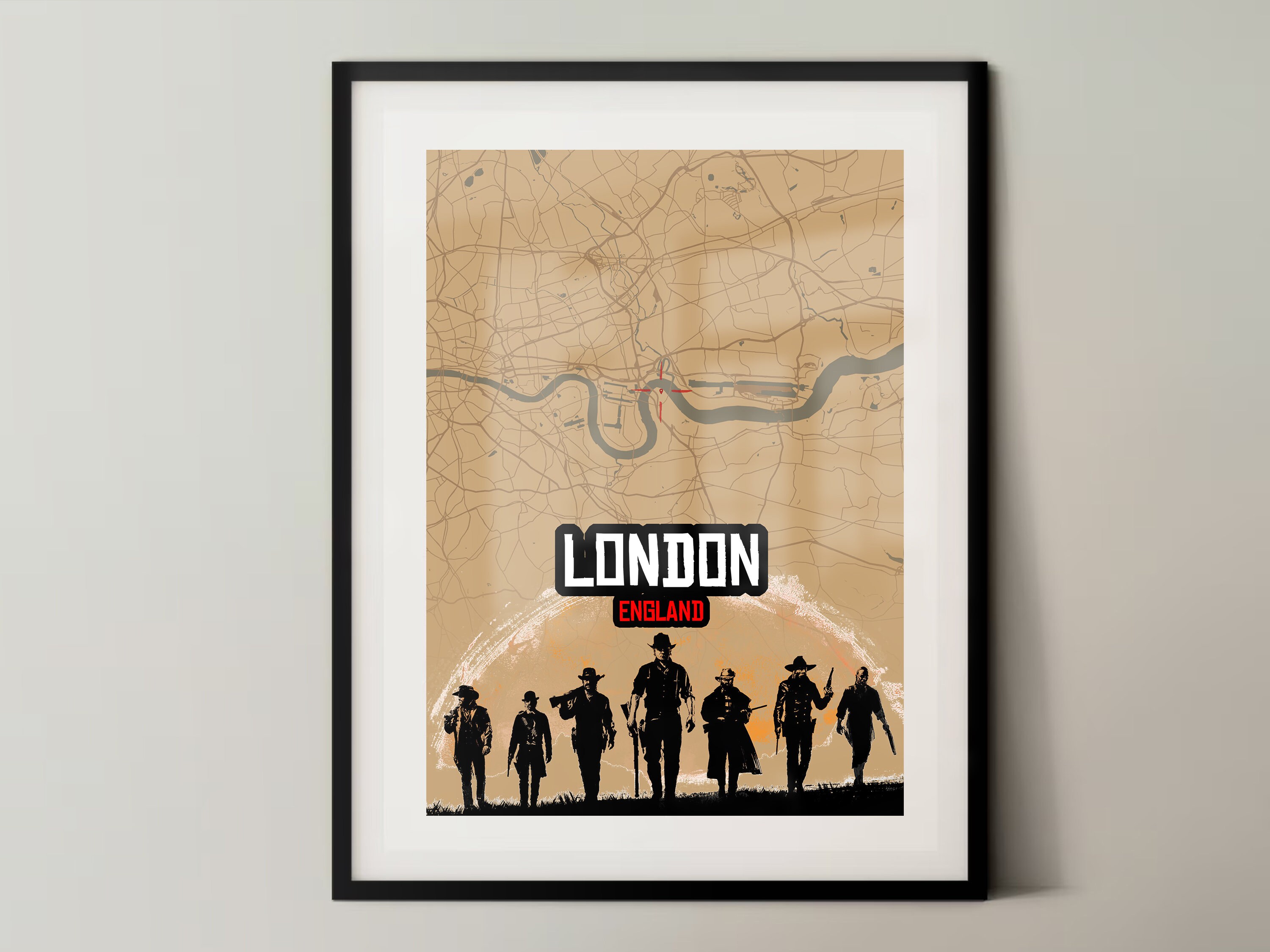 Buy Full RDR2 Custom Print Map Video Game Map Wall Hanging Poster