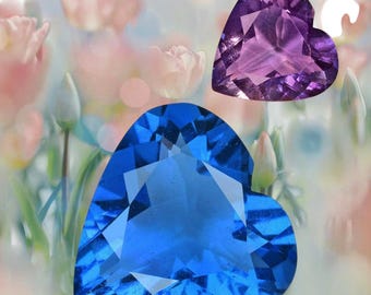 17.83Cts Echte Natürliche Farbänderung Fluorit Herzform Lose Edelstein