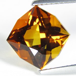 7.50Cts Natural Sparkling Hi-Grade Fancy Cushion Custom Cut Citrine Collector Gem