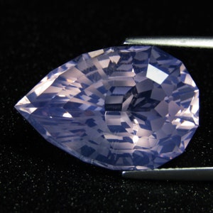 19.38Cts Amazing Natural Lavender Quartz 22x14.7mm Pear Precision Cut Loose Gemstone