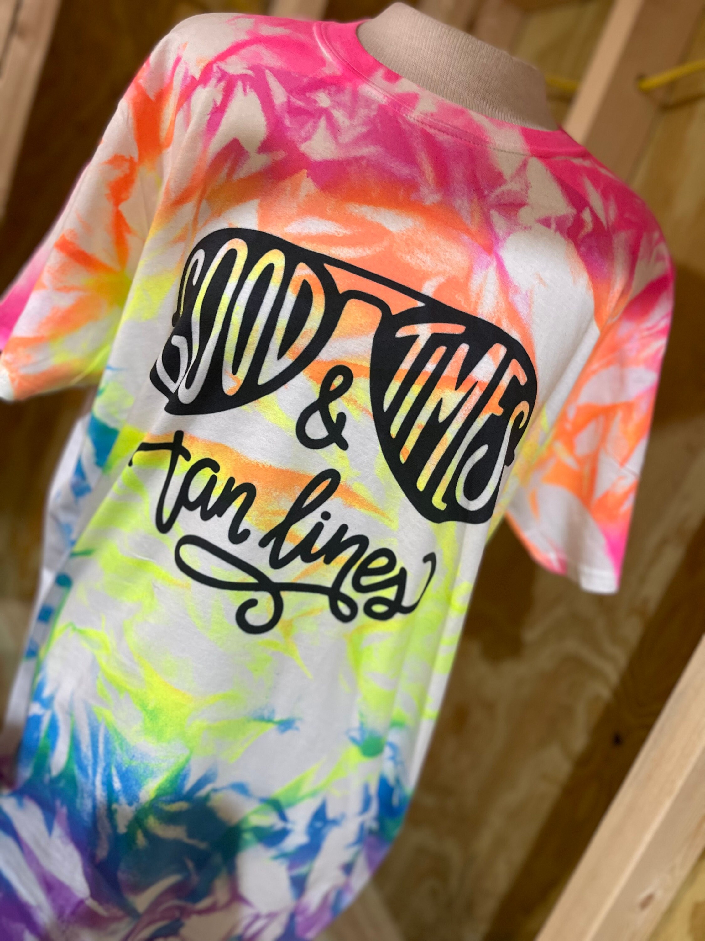Tie dye good vibes and tan lines Etsy