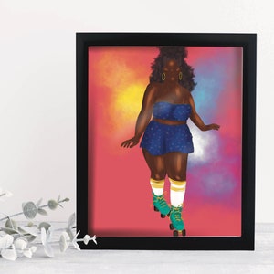 Roller Skate Girl 3 art print