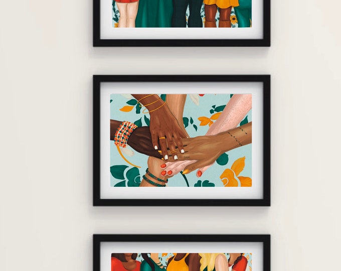 Together Art Print Set Etsy