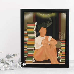 Bookworm 1 Art Print