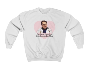 Dr. Now Tirdy Pounds Unisex Heavy Blend Crewneck Sweatshirt