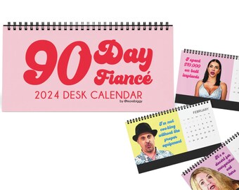 90 dagen verloofde 2024 bureaukalender ft. NIEUW artwork