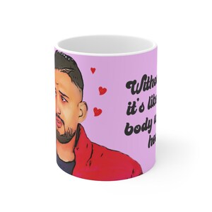 Hamza Body with no Heart Ceramic Mug 11oz