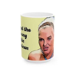 Tasse américaine en céramique, fiancée, Angela Wrong, 90 jours, 15 oz