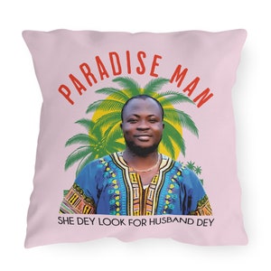 Oreiller d'extérieur Michael Paradise, fiancé de 90 jours, 20 x 20