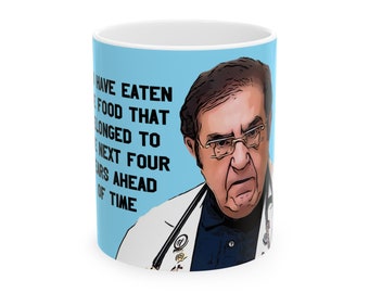 Mug Dr. Now Food Ahead of Time en céramique (11 oz, 15 oz)