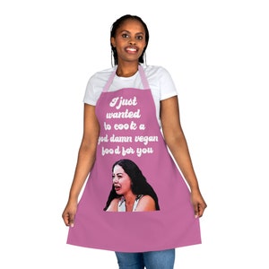 Jasmine 90 Day Fiance God Damn Vegan Food Schort Roze (AOP)