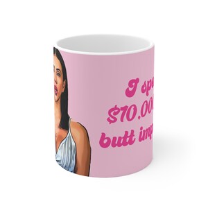 Jasmin Butt Implants Tasse en céramique fiancé de 90 jours 11oz