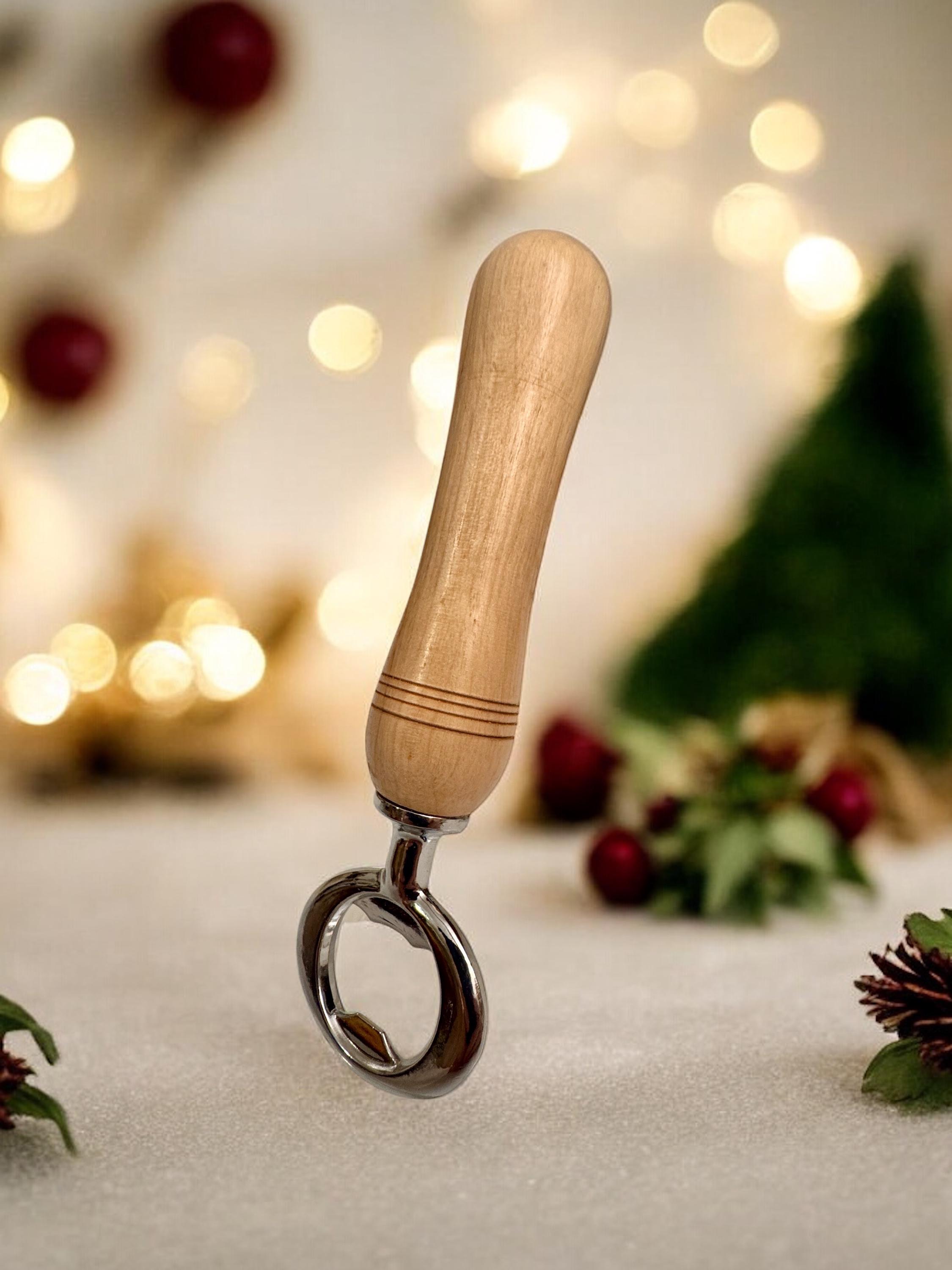 Limewood Hardwood handle bottle opener