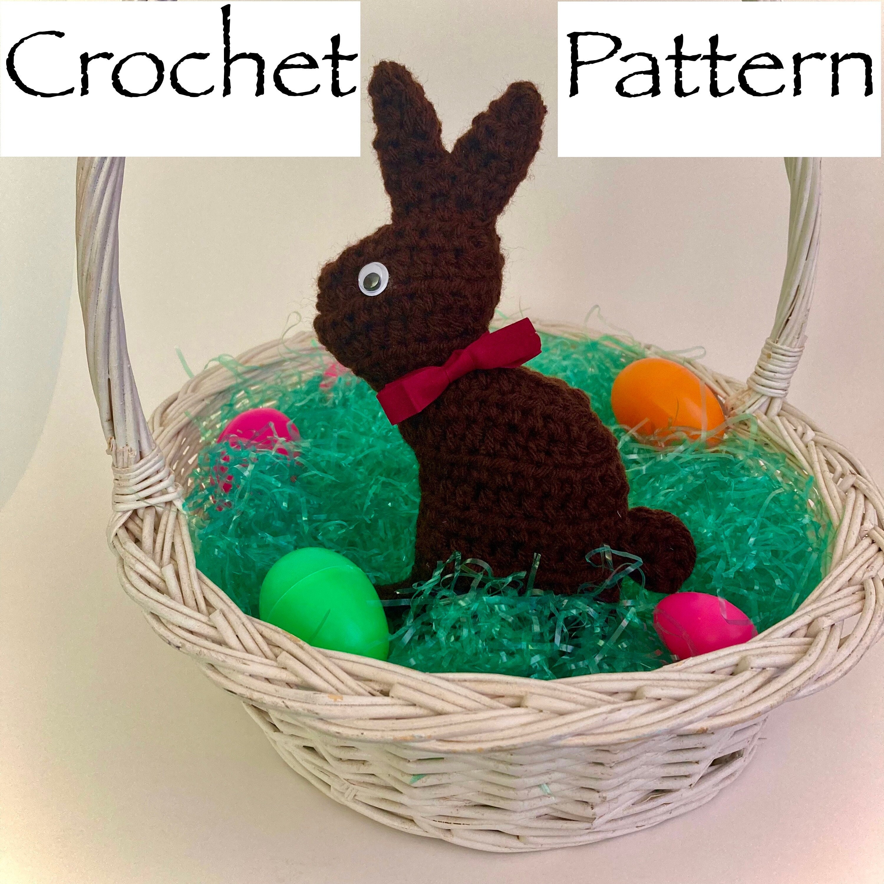 40 Easter Bunny Crochet Patterns for Spring Gifts, Baskets, and Home Decor 8 Chocolate Easter Bunny