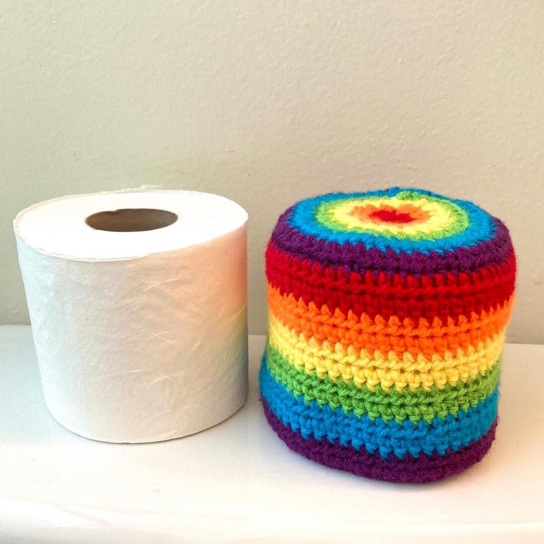 Rainbow Pride Flag Toilet Paper Cover Design Option 1 Etsy